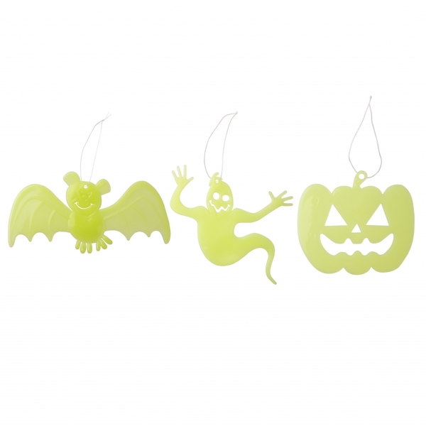 Набор Yes! Fun Halloween Monster team Подвески светящиеся в темноте, 3 шт. (974347) - Pampik