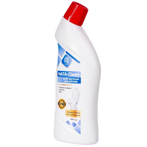 Средство чистящее для унитазов Nata-Clean, с носиком, 800 мл - Pampik