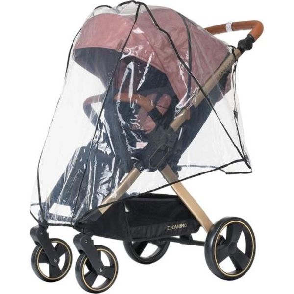 Прогулянкова коляска El Camino Dynamic Pro Me 1053G Special Pink, рожева з чорним (25486) - Pampik - 5