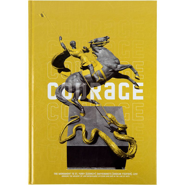 Книга записна Axent Courage A4 в клітинку 96 аркушів жовта (8422-552-A) - Pampik