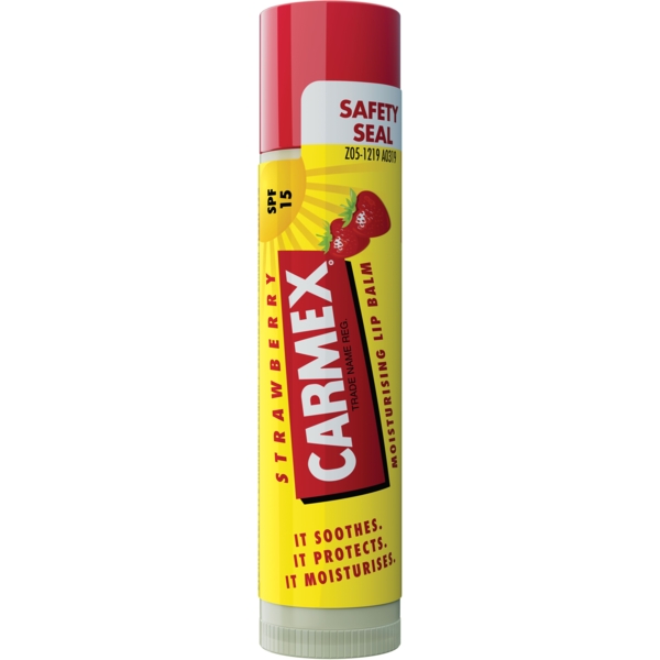 Бальзам для губ у стіку Carmex зі смаком суниці,4.25 г - Pampik - 2