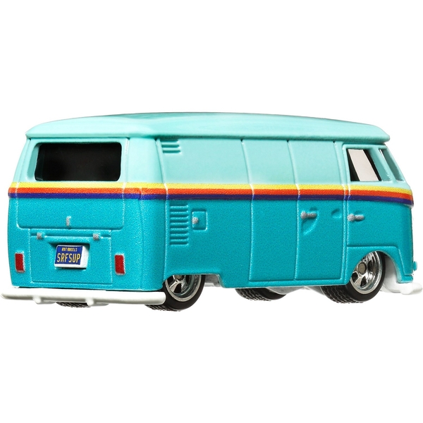 Колекційна модель машинки Hot Wheels Преміальні автівки Volkswagen T1 Panel Bus бірюзова (GJT68/HKF18) - Pampik - 4