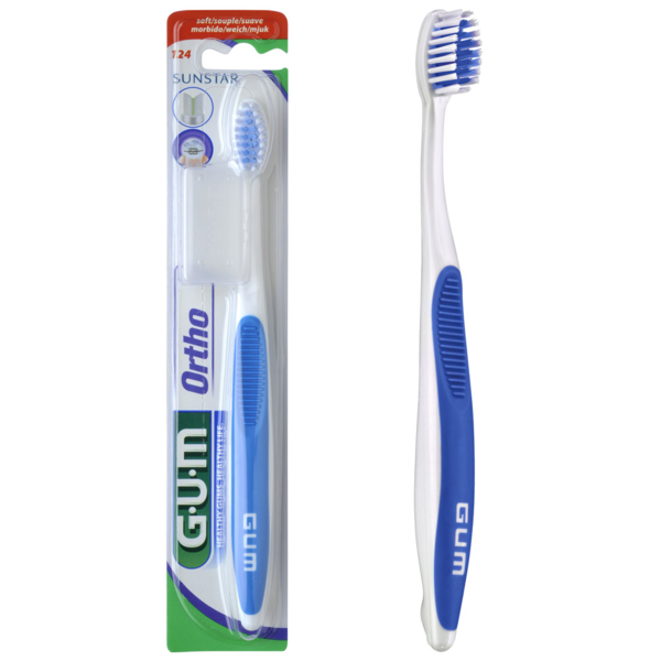 Зубна щітка GUM Orthodontic, м'яка, в асортименті - Pampik - 2