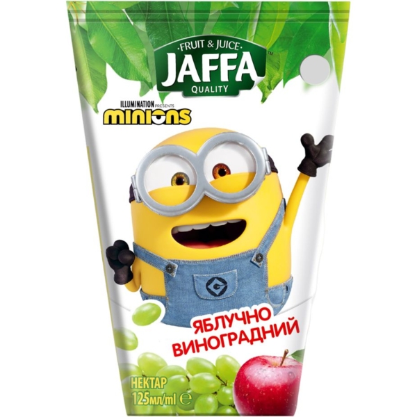 Нектар Jaffa Minions Яблучно-виноградний, 125 мл - Pampik