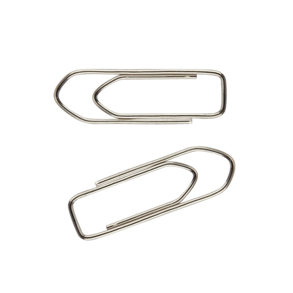 Скрепки Axent пятиугольные никелированные 28 мм 100 шт. (4113-A) - Pampik - 2