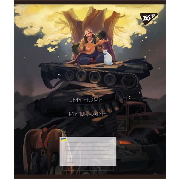 Набір зошитів Yes My Ukraine, A5, в клітинку, 60 аркушів, 10 шт. (766747) - Pampik - 3