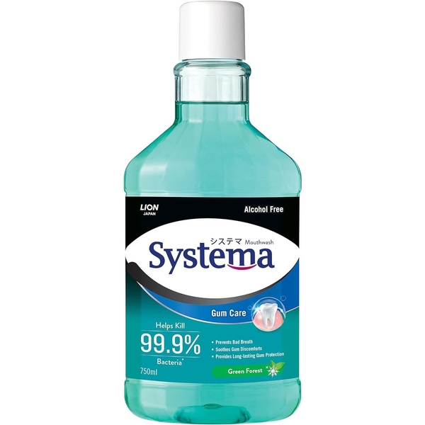 Ополіскувач для порожнини рота Systema Green Forest, 750 мл - Pampik