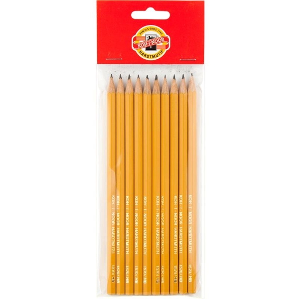 Олівець графітний Koh-i-Noor 1570 НB 10 шт. (1570.3H/10P) - Pampik