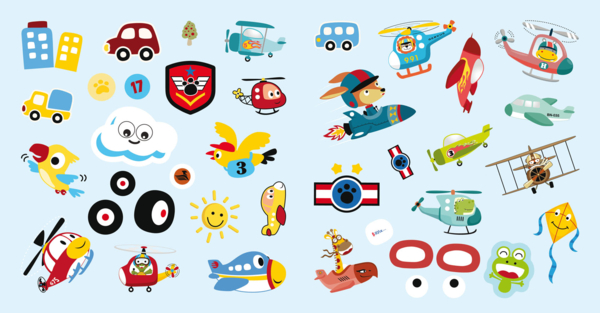 Раскраска Кристал Бук Самолеты и вертолеты, с аликациями и заданиями, 40 наклеек, 16 страниц (F00025565) - Pampik - 4