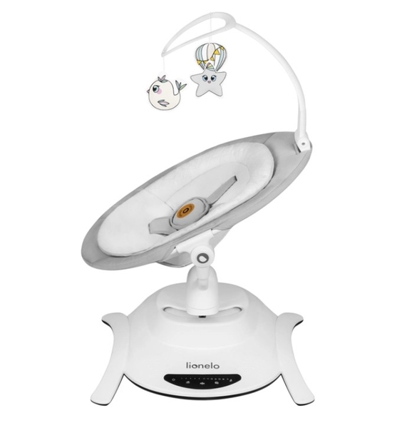 Кресло-гойдалка Lionelo Bella Grey Concrete, сірий - Pampik - 3