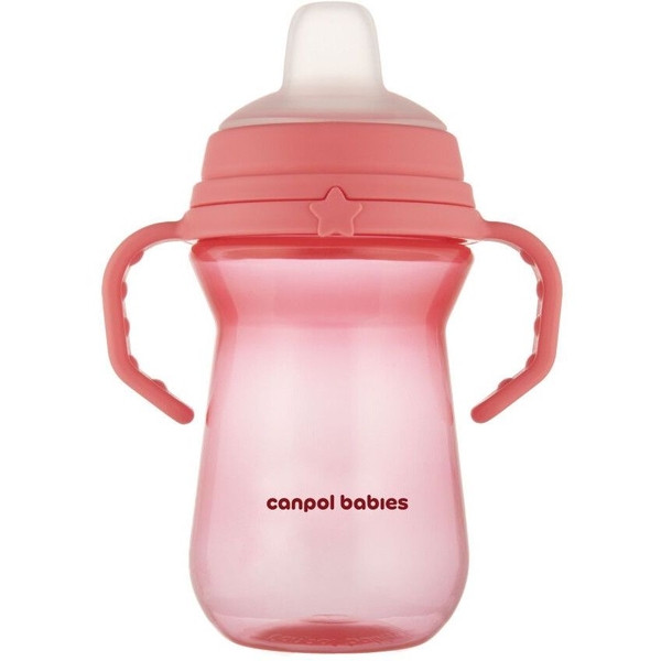 Кружка тренировочная Canpol babies First Cup Bonjour Paris, 250 мл, розовый (56/615_pin) - Pampik - 4