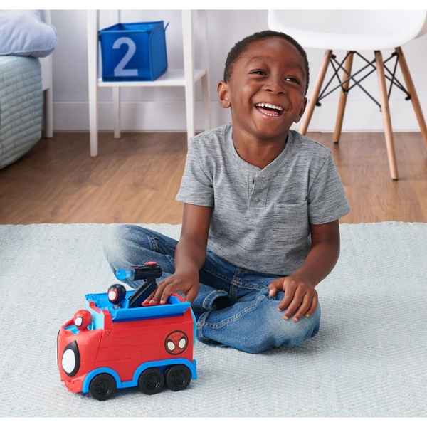 Машинка Spidey Deluxe Feature Vehicle Web Spinning Hauler Павутинний тягач (SNF0081) - Pampik - 12