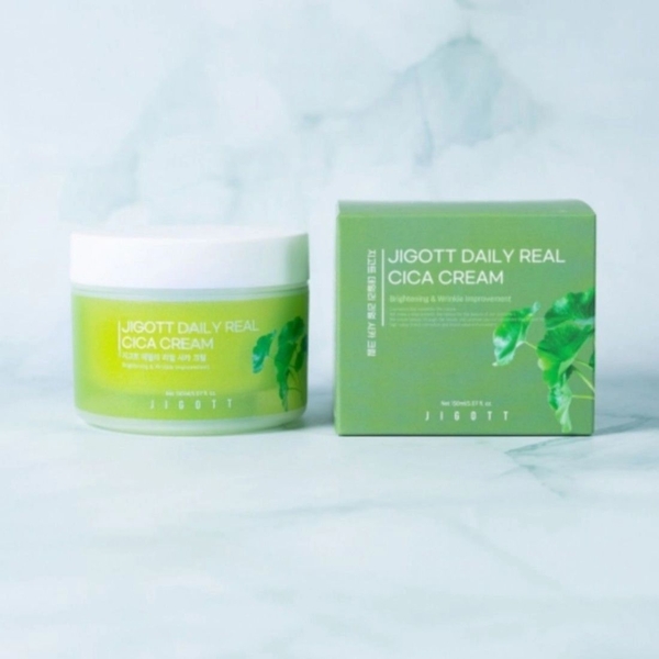 Крем для чутливої шкіри Jigott Daily Real Cica Cream, з центелою, 150 мл - Pampik - 2
