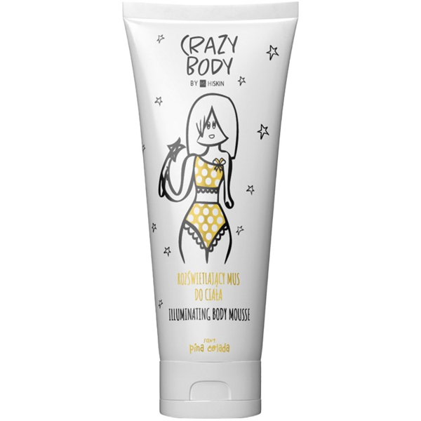 Мус для тіла HiSkin Crazy Illuminating Body Mousse Pina Colada сяйнистий 250 мл - Pampik