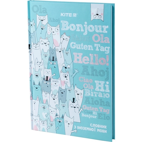 Словник для запису іноземних слів Kite Say Hi 60 аркушів (K24-407-4) - Pampik - 2