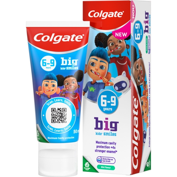 Зубна паста Colgate для дітей, 6-9 років, зі смаком ніжної м'яти, 50 мл - Pampik