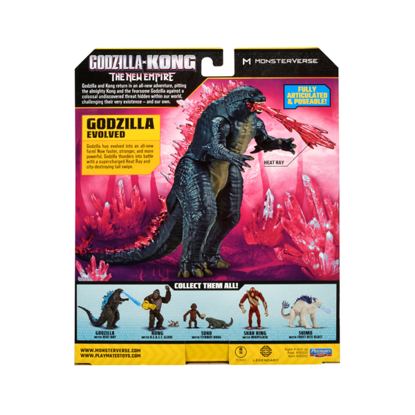 Игровая фигурка Godzilla vs Kong Годзилла после эволюции, с лучом, 15 см (35202) - Pampik - 5