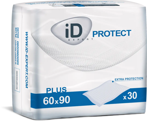 Одноразові гігієнічні пелюшки iD Protect Plus, 60x90 см, 30 шт. - Pampik
