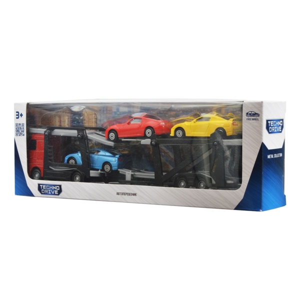 Ігровий набір TechnoDrive Автоперевізник 1:60, 26 см (541756.270) - Pampik - 9