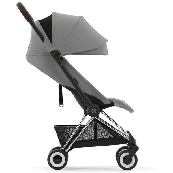Прогулянковий візочок Cybex Coya Chrome Dark Brown Mirage Grey, сірий (522004395) - Pampik - 3