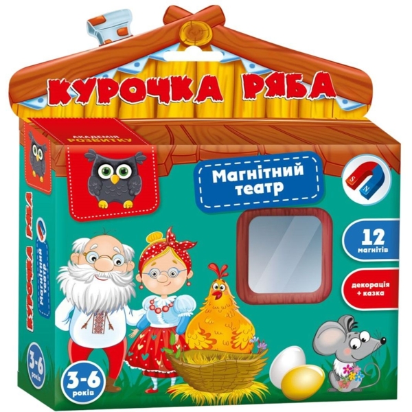 Магнитный театр Vladi Toys Академія розвитку Курочка Ряба укр. язык (VT3206-31) - Pampik
