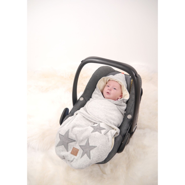 Демисезонный спальный мешок Kaiser Star, 80 см, светло-серый (6536723) - Pampik - 5