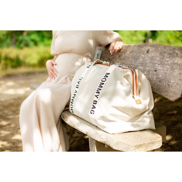 Сумка Childhome Mommy bag Signature - Canvas White, белый (CWMBBSCOW) - Pampik - 15