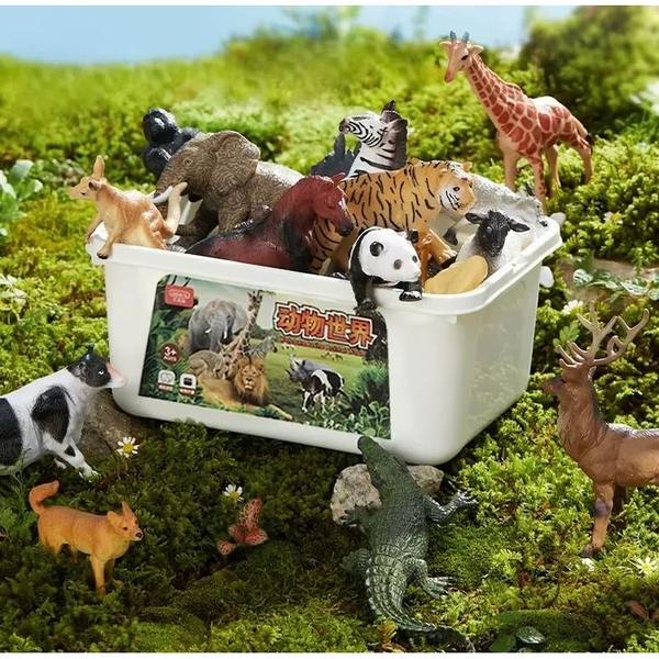 Набір фігурок тварин Beiens Тваринний світ, 55 предметів (30860) - Pampik - 4