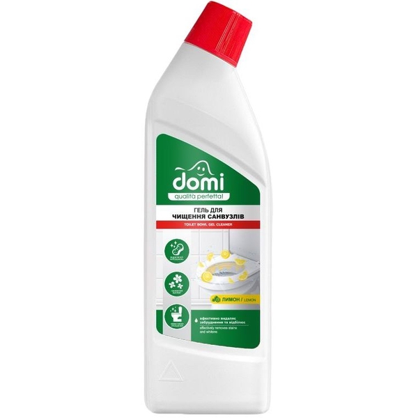 Гель для очищения санузлов Domi Лимон, 1 л - Pampik