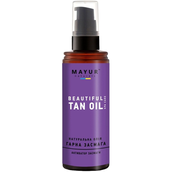 Масло для загара Mayur Beautiful Tan Oil натуральное, 120 мл - Pampik