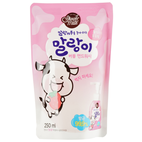 Гель для рук Shower Mate, клубничный пузырь 250 мл - Pampik