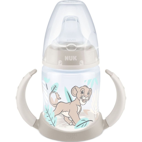 Пляшечка з ручками Nuk First Choice Lion King Disney, з силіконовою насадкою, 150 мл (3952435) - Pampik