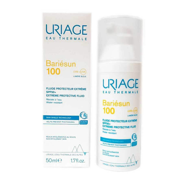 Солнцезащитная эмульсия для лица Uriage Bariesun 100 Extreme Protective Fluid SPF 50+, 50 мл - Pampik