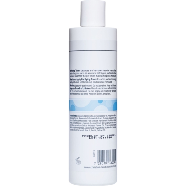 Очищуючий тонік для нормальної шкіри Christina Fresh Purifying Toner For Normal Skin з геранню 300 мл - Pampik - 2