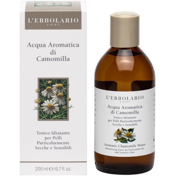Тонік для обличчя L'Erbolario Acqua Aromatica di Camomilla з ромашкою, ароматизований, 200 мл - Pampik