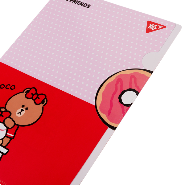 Папка-уголок Yes Line Friends, A4 (492111) - Pampik - 2