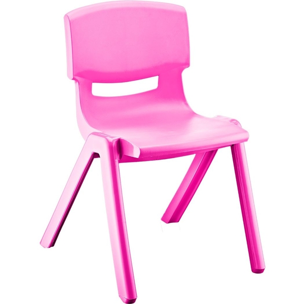 Стілець дитячий Irak Plastik Jumbo №2 рожевий (CM505) - Pampik