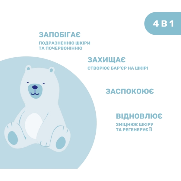 Защитный крем под подгузник 4 в 1 Chicco Natural Sensation Nappy Cream, 100 мл (11520.00) - Pampik - 4