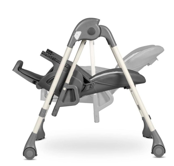 Стільчик для годування Lionelo Laurice Grey Stone, з функцією гойдалки, темно-сірий - Pampik - 12