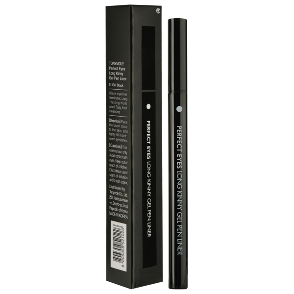Подводка для глаз Tony Moly Perfect Long Kinny Gel Pen Liner тон 01 черная 0.5 г - Pampik