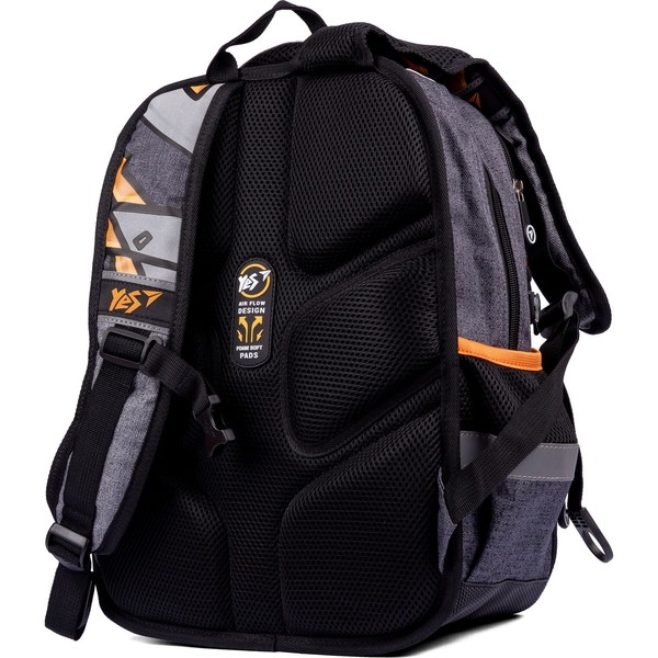 Рюкзак Yes S-86 AsPro, серый с черным (554635) - Pampik - 4