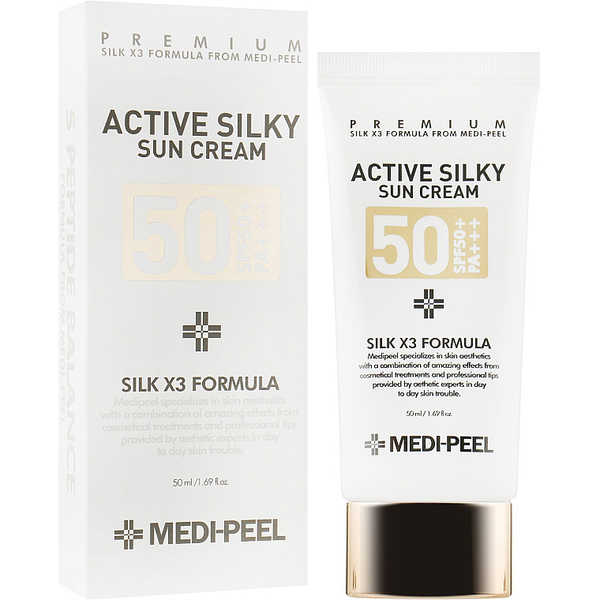 Сонцезахисний крем Medi-Peel Active Silky Sun Cream SPF50+/PA+++, 50 мл - Pampik - 2