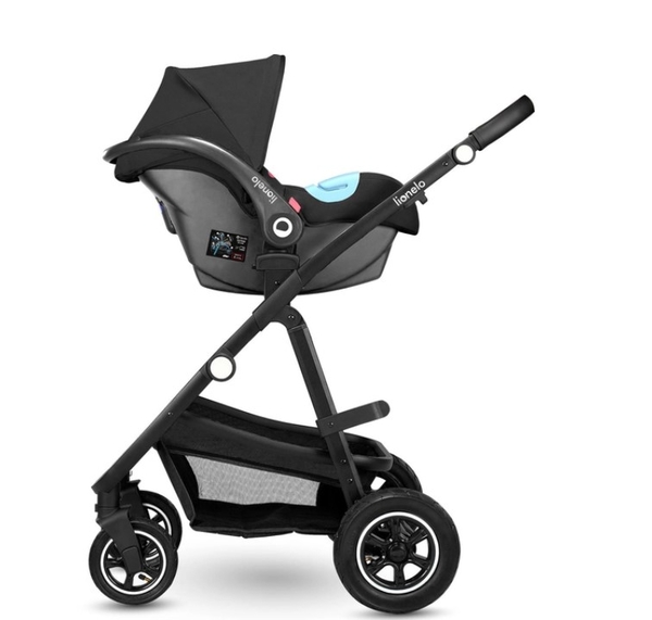 Універсальна коляска 3 в 1 Lionelo Amber Lovin, чорний - Pampik - 7