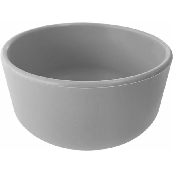 Тарілка силіконова MinikOiOi Bowl Powder Grey, глибока (101080104) - Pampik
