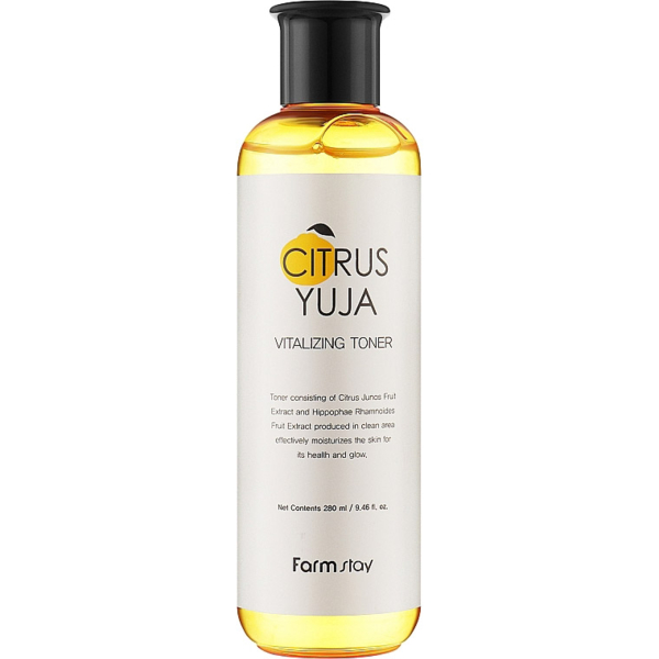 Тонер для лица FarmStay Citrus Yuja Vitalizing Toner, с вытяжкой юдзу, 280 мл - Pampik