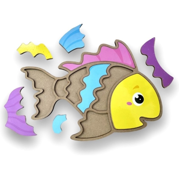 Пазл-вкладиш Аплі Краплі Рибка (СК-12) - Pampik - 2