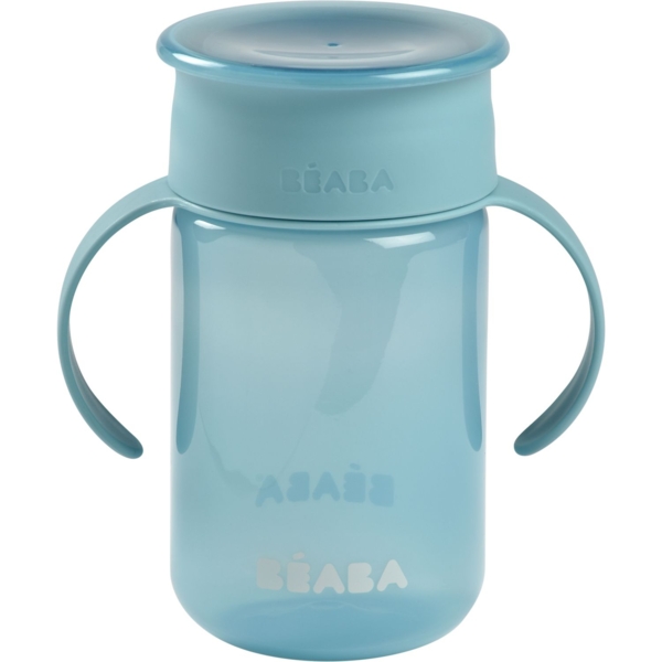 Поїльник-непроливайка Beaba 360°, блакитний, 340 мл (913572) - Pampik