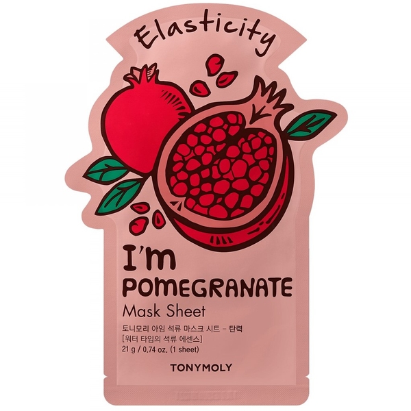 Маска тканинна для обличчя Tony Moly I’m Pomgranate Гранат, 21 мл - Pampik