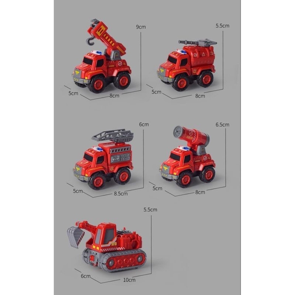 Игрушка трансформер Beiens Пожарный (MY367) - Pampik - 6