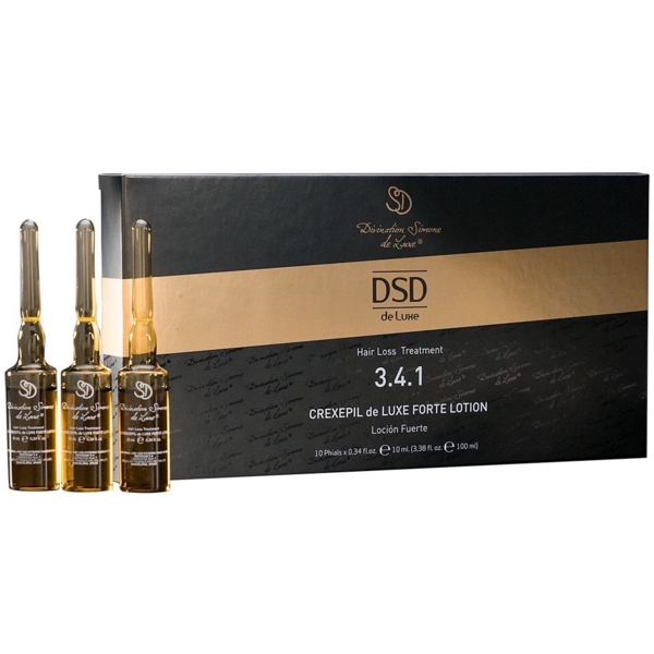 Ампули для волосся DSD de Luxe Crexepil Forte 3.4.1 проти випадіння, 100 мл (10 шт. по 10 мл) - Pampik